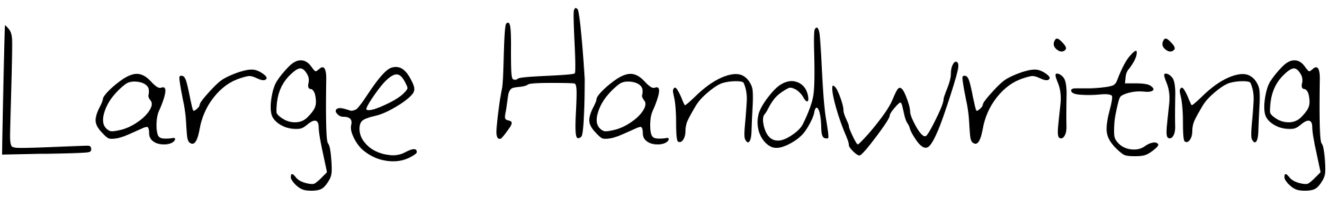 Шрифт Large_Handwriting