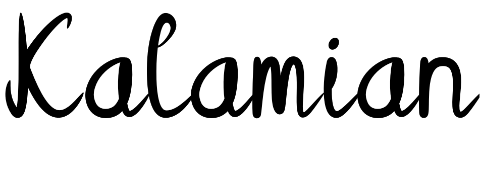 Шрифт Kalamian