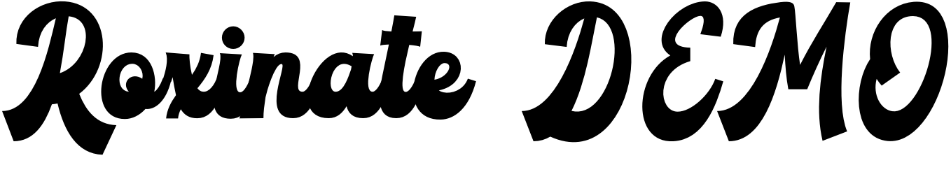 Шрифт Roxinate DEMO