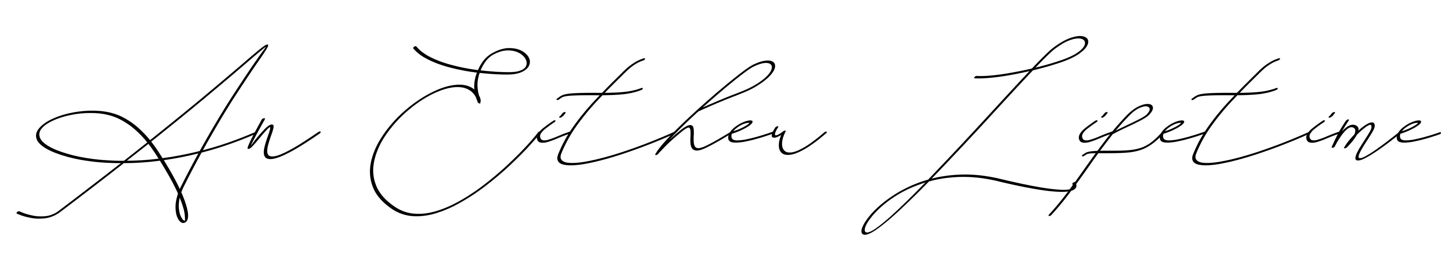 Шрифт An Either Lifetime