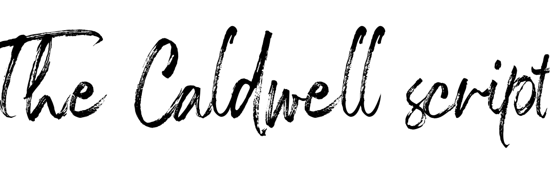 Шрифт The Caldwell script
