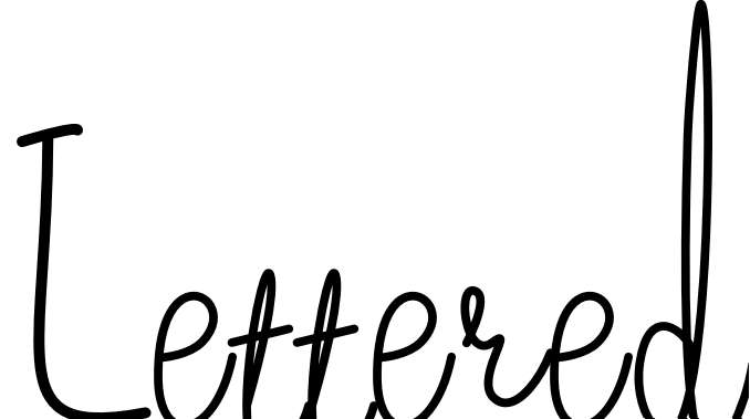 Шрифт Lettered