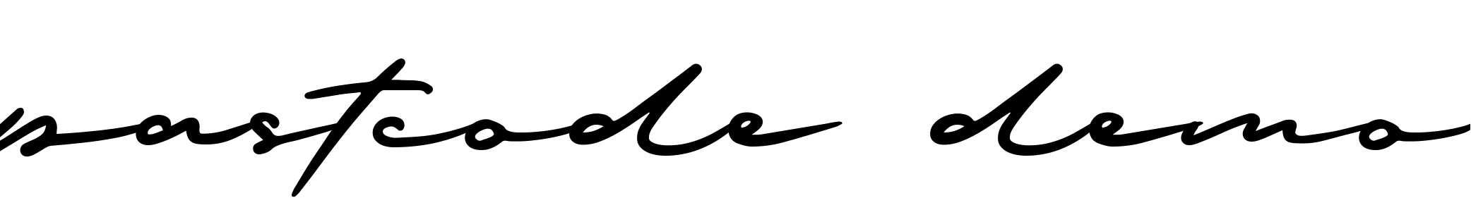 Шрифт pastcode demo