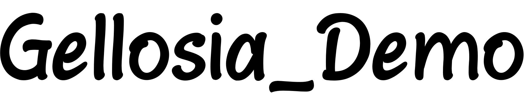 Шрифт Gellosia_Demo