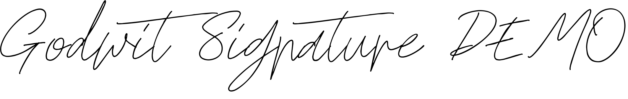 Шрифт Godwit Signature DEMO