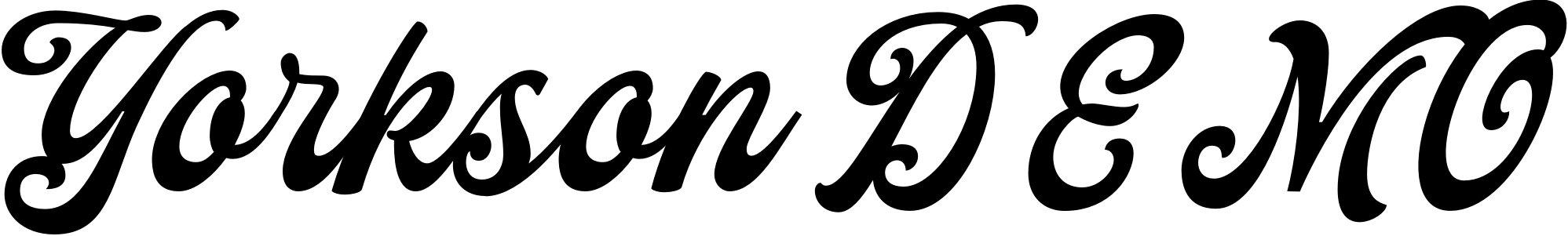 Шрифт Yorkson DEMO