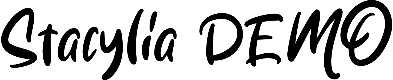 Шрифт Stacylia DEMO