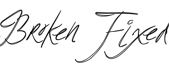 Шрифт BrokenFixed