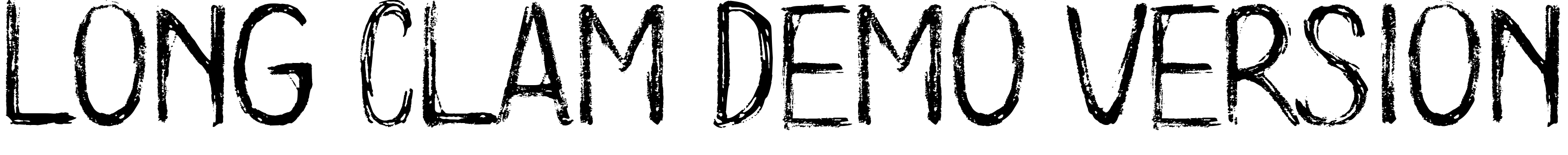 Шрифт Long Clam Demo Version