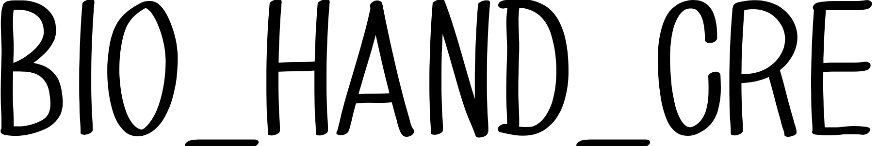 Шрифт BIO_HAND_CRE