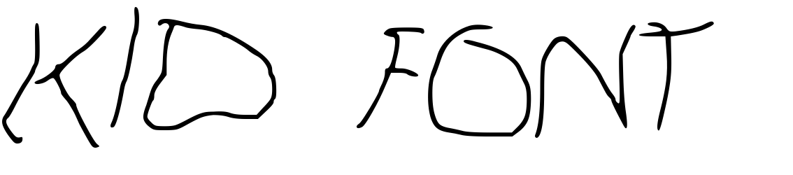 Шрифт Kid_Font_