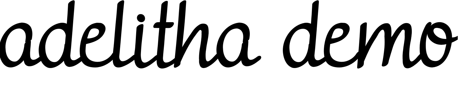 Шрифт adelitha demo