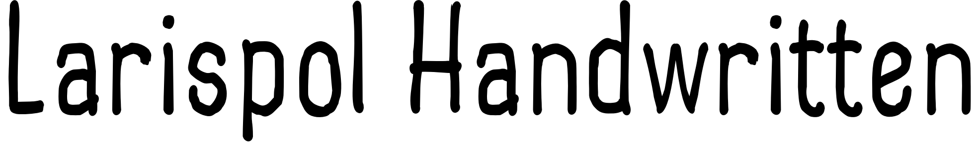 Шрифт Larispol Handwritten