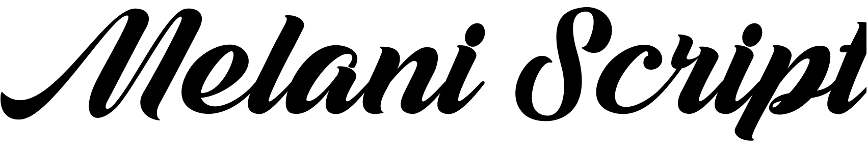 Шрифт Melani  Script