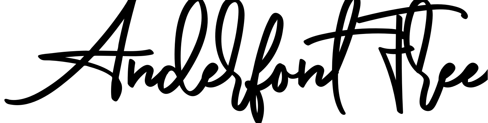 Шрифт AnderfontFree