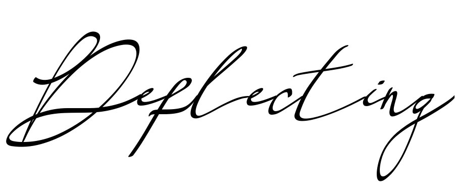 Шрифт Deflecting