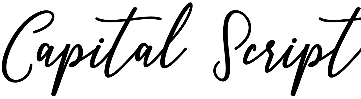 Шрифт Capital Script