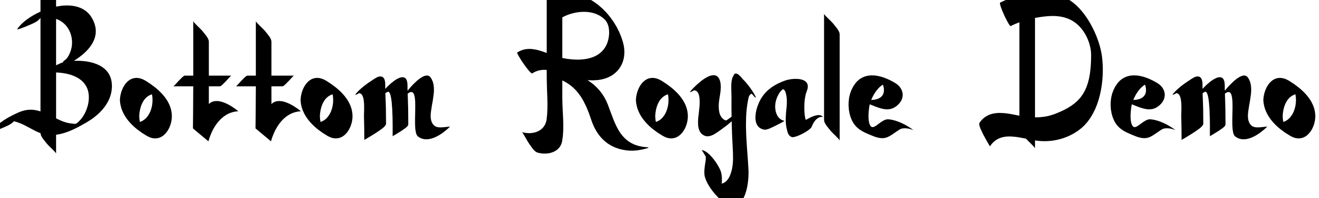 Шрифт Bottom Royale Demo