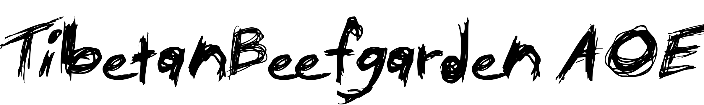 Шрифт TibetanBeefgarden AOE