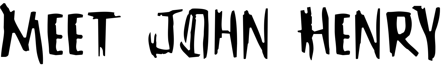 Шрифт Meet John Henry