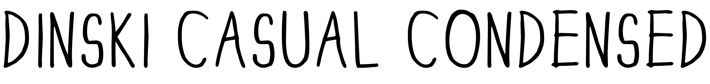 Шрифт DINSKI CASUAL CONDENSED