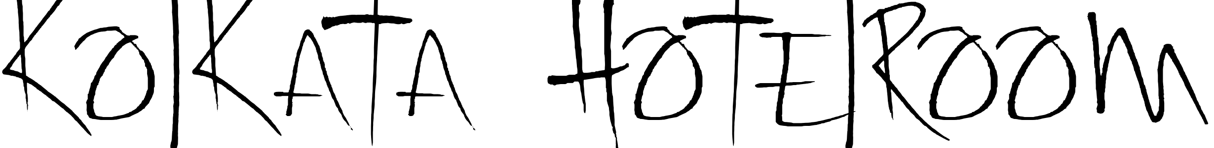 Шрифт Kolkata Hotelroom