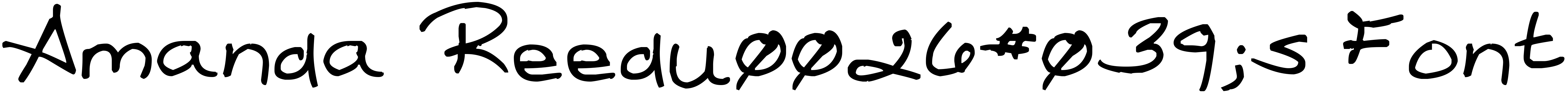 Шрифт Amanda Reed\u0026#039;s Font