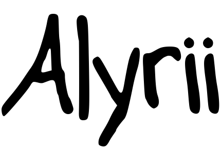 Шрифт Alyrii