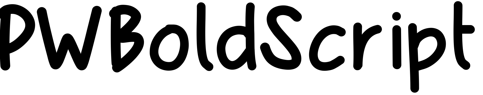 Шрифт PWBoldScript