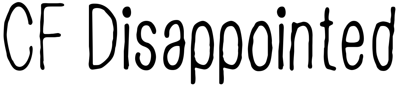 Шрифт CF Disappointed