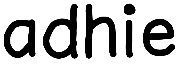 Шрифт adhie