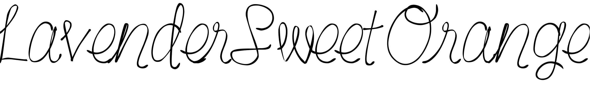 Шрифт LavenderSweetOrange