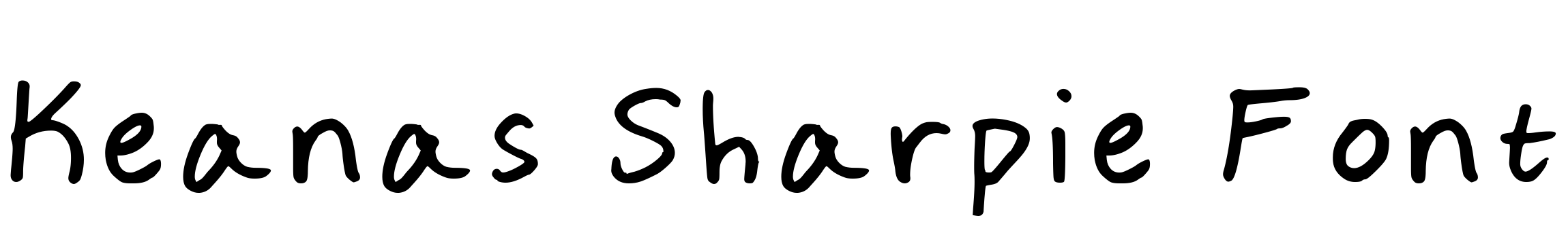 Шрифт Keanas Sharpie Font