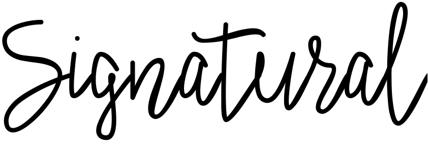 Шрифт Signatural