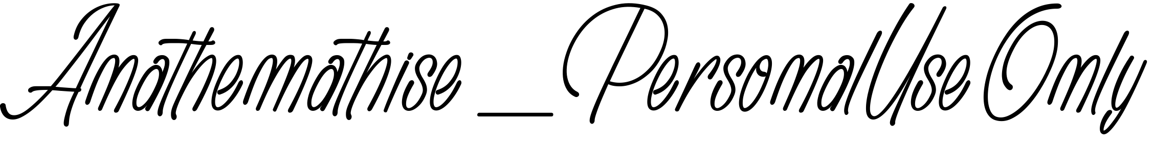 Шрифт Anathemathise_PersonalUseOnly