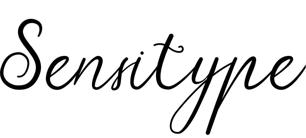 Шрифт Sensitype