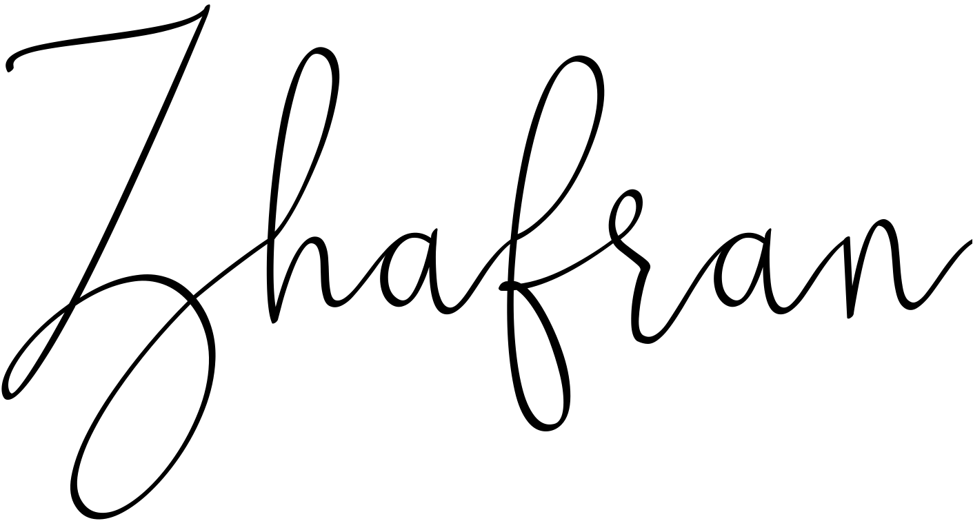 Шрифт Zhafran