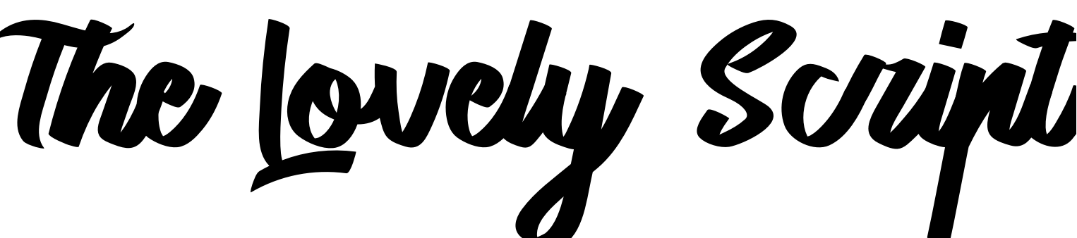 Шрифт The Lovely Script