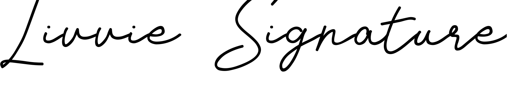Шрифт Livvie Signature
