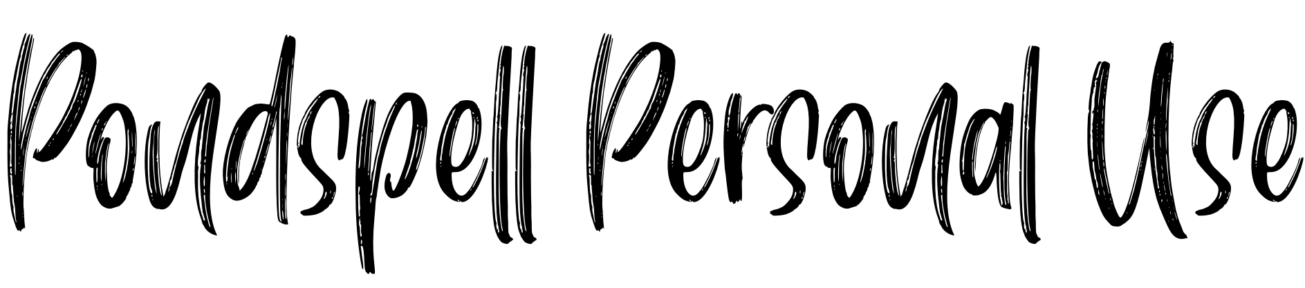 Шрифт Pondspell Personal Use