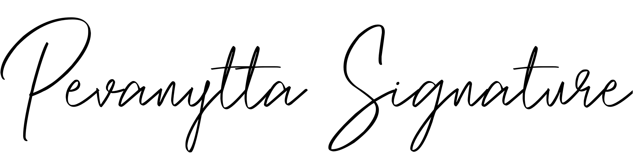 Шрифт Pevanytta Signature