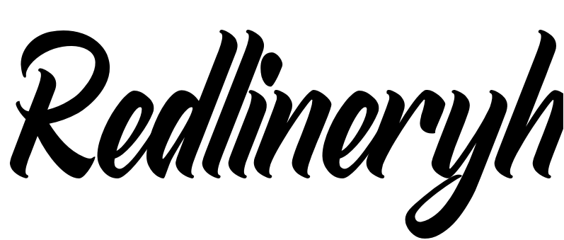 Шрифт Redlineryh