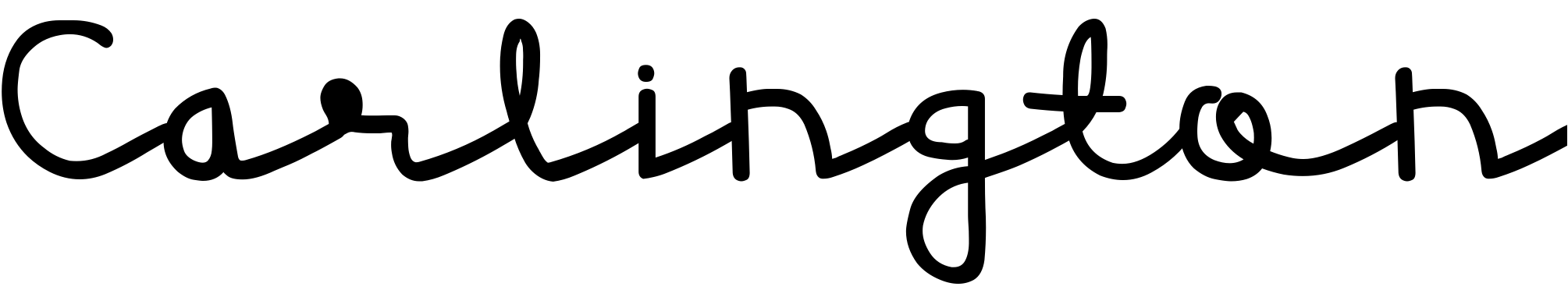 Шрифт Carlington