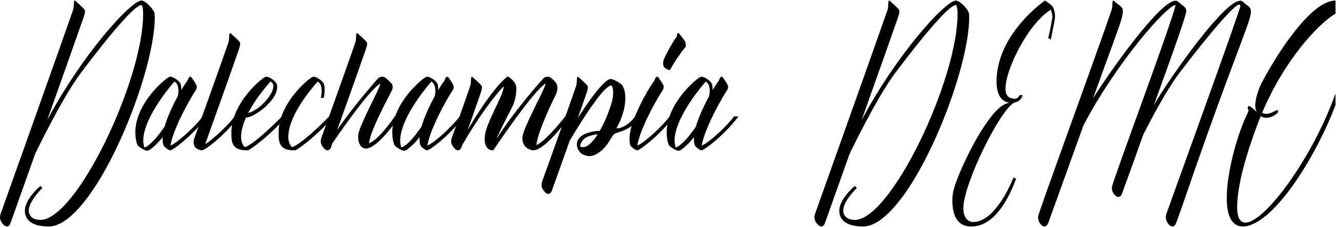 Шрифт Dalechampia-DEMO