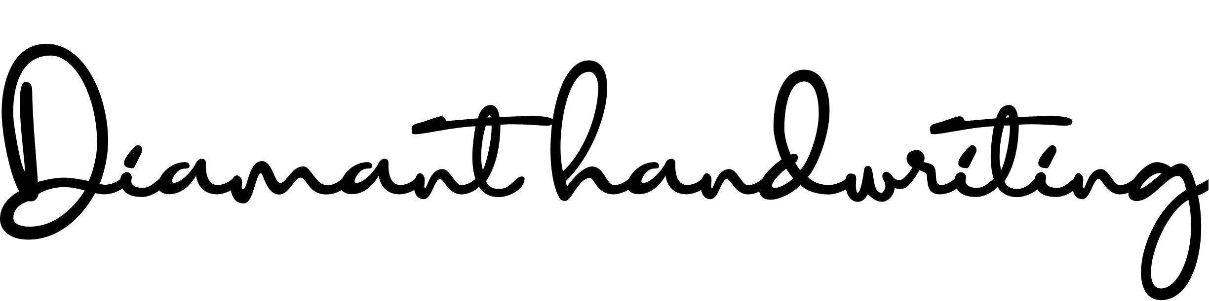 Шрифт Diamant handwriting