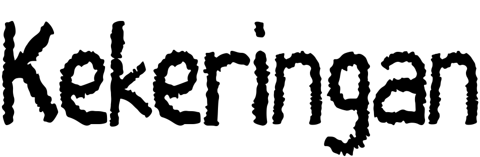 Шрифт Kekeringan
