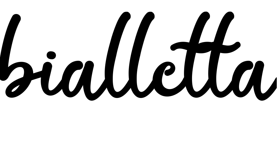 Шрифт bialletta