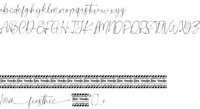 Шрифт Fiosthic Personal Use