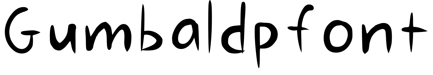 Шрифт Gumbaldpfont