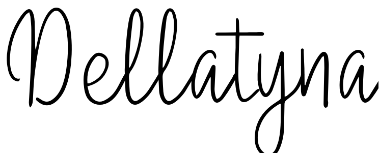 Шрифт Dellatyna
